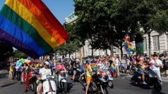 Sobotní pochod za práva komunity LGBT+ ve Vídni