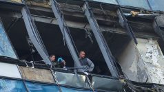 Dronový útok na výškovou budovu Moscow City v Moskvě