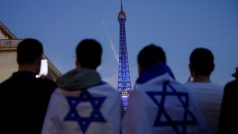 Příznivci Izraele v Paříži