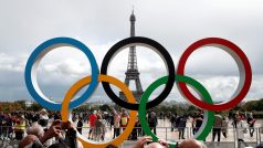 Olympijské kruhy v Paříži