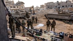 Izraelští vojáci na severu Pásma Gazy
