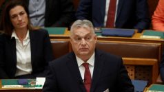 Maďarský premiér Viktor Orbán v parlamentu 13.12.2023
