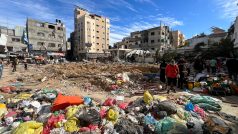 Zničené Pásmo Gazy po izraelském ostřelování