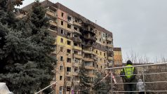 Ruský útok na Kryvyj Rih poškodil 400 bytů, uvádí úřady