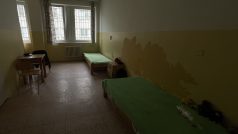 Pokoj na chlapeckém oddělení v dětské psychiatrické nemocnici v Lounech