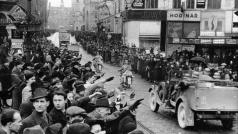 Německé jednotky vjíždí 15. března 1939 do Brna