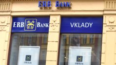 Pobočka ERB banky v Praze na pražském Smíchově.
