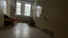 Pokoj v Dětské psychiatrické nemocnici v Lounech