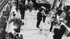 The Beatles na posledním koncertu na střeše společnosti Apple Corps, Londýn