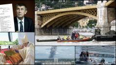 Popis: Víkendový přehled událostí: problémy premiéra Babiše, neštěstí na Dunaji, papežova návštěva v Rumunsku, výbuch v ruské zbrojovce a havárie výletní lodi v Benátkách.