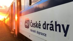 Vlak Českých drah.