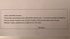 Těsně před prvním kolem prezidentských voleb se na internetu začala šířit lživá zpráva adresovaná voličům Miloše Zemana