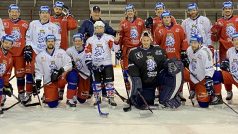 Malý Honzík si vyzkoušel trénink s českou hokejovou reprezentací