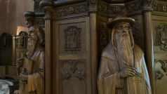 Albín Polášek vytvářel sochy i v katedrále svaté Cecílie v Omaze v Nebrasce