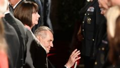 Prezident Miloš Zeman při ceremonii předávání státních vyznamenání