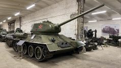 Nyní je sovětský tank T-34 v Estonském válečném muzeu
