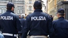 Italská policie, policie v Itálii, bezpečnostní opatření v Itálii (ilustrační foto)