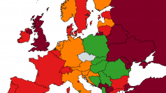 Cestovatelská mapa Evropy