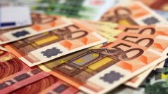 Euro, peníze, bankovky, ilustrační foto