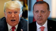 Americký prezident Donald Trump (vlevo) a turecký prezident Recep Tayyip Erdogan
