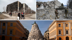 V některých částech Ukrajiny jsou z budov už pouze trosky, jinde se snaží uchránit, co se dá