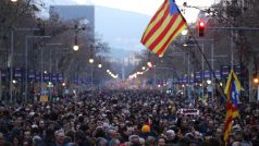 Nejvíce lidí protestovalo v Barceloně a Gironě