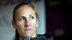 Skifařka Mirka Topinková Knapková na tiskové konferenci před mistrovstvím Evropy