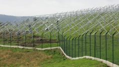 Rozestavěná fotovoltaická elektrárna na Moldavě v září roku 2010