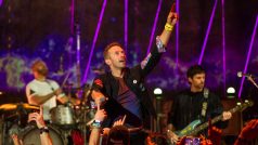 Coldplay na koncertě v Londýně v říjnu 2021