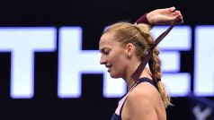 Úleva Petry Kvitové po vítězství v v prvním kole turnaje WTA v Ostravě