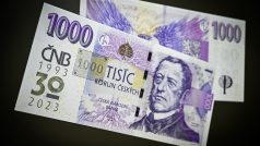 Speciální bankovka vydaná Českou národní bankou k výročí rozdělení české a slovenské měny