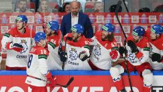 Čeští hokejisté se radují