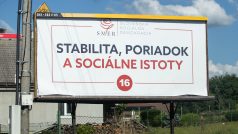 Předvolební billboard Smeru