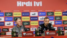 Jaroslav Šilhavý a Tomáš Souček vystoupili na tiskové konferenci před utkáním s Moldavskem