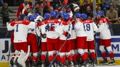 Čeští hokejisté slaví postup do semifinále turnaje