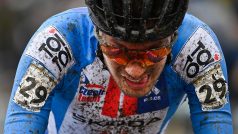 Český reprezentant Jan Zatloukal během závodu mistrovství světa v cyklokrosu