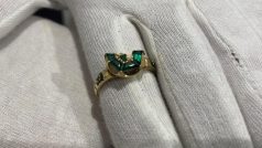 Kopie prstenu snubního prstenu Kateřiny z Ludanic, manželky posledního Rožmberka Petra Voka