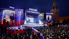 Koncert se konal na Rudém náměstí v Moskvě