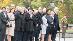 Výročí vzniku republiky si přišli připomenou čelní čeští politici
