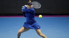 Ruská tenistka Věra Zvonarevová během turnaje v Petrohradu v roce 2021