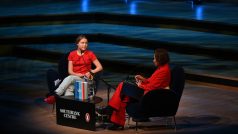 Thunbergová při rozhovoru s novinářkou BBC