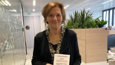 Novinářka francouzského deníku Le Monde Sylvie Kauffmannová se svou knihou Zaslepení - Jak Berlín a Paříž umetly cestu Rusku