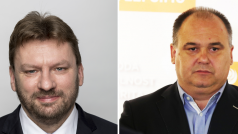 Poslanci Lubomír Volný (SPD) a Jan Birke (ČSSD)