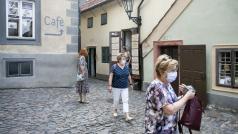 Čeští návštěvníci ve Zlaté uličce
