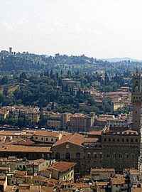 Pohled na Florencii z věže Domu