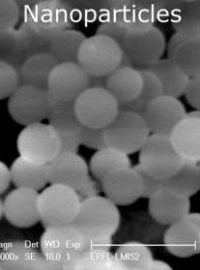 Nanočástice z borosilikátového skla, známého jako Pyrex