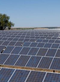 Fotovoltaické panely (Serpa, Portugalsko)
