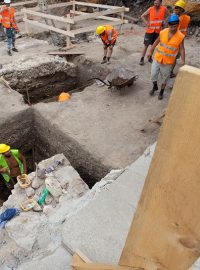 Archeologické naleziště na ploše bývalého novoměstského domovního bloku