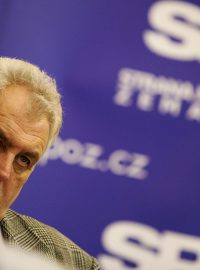 Miloš Zeman na besedě Strany práv občanů