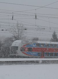 Zima a sníh v Úvalech - souprava CityElefant